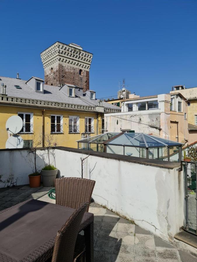 Doge Cambiaso- Davanti All'Acquario - Grande Terrazza Privata - Palazzo Nobiliare Storico Genova Eksteriør billede